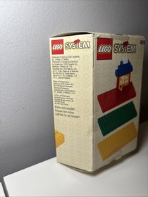 LEGO System Set 629 Three Small Baseplates 4204 Red Green Yellow Nib New 8x16