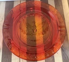 Vintage Orange Glass Cigar Tray Federal Glass Company 1940's