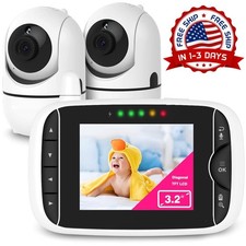 Monitor de v deo para beb s con 2 c maras y audio, comunicaci n bidireccional