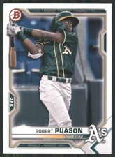 2021 Bowman Draft #BD-153 Robert Puason Oakland Athletics 50519