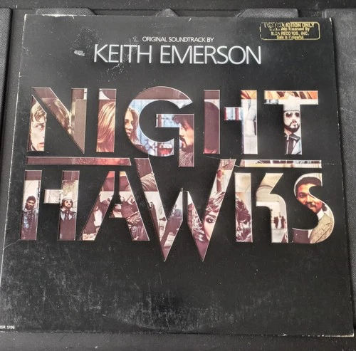 Keith Emerson Night Hawks Movie Soundtrack LP 1981 Backstreet Records L@@K!
