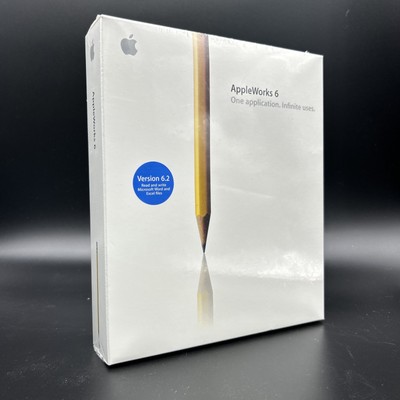 Apple AppleWorks 6 Version 6.2.7 M0957Z/A Sealed in Package Free Shipping