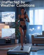 Kerolina Walking Pad Treadmill for Home - Under Desk Treadmills Mini Portable