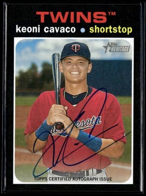 2020 Topps Heritage Minor Real One Keoni Cavaco Auto GCL Twins #ROA-KC