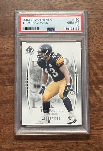 Troy Polamalu #120 2003 SP Authentic card