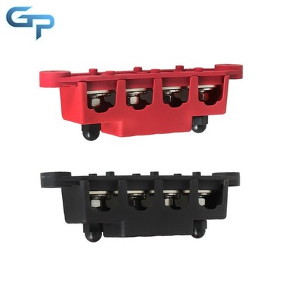 New 4 Post Busbar Bus Bar Power Distribution 12V 250A 5/16'' Red and Black Pair