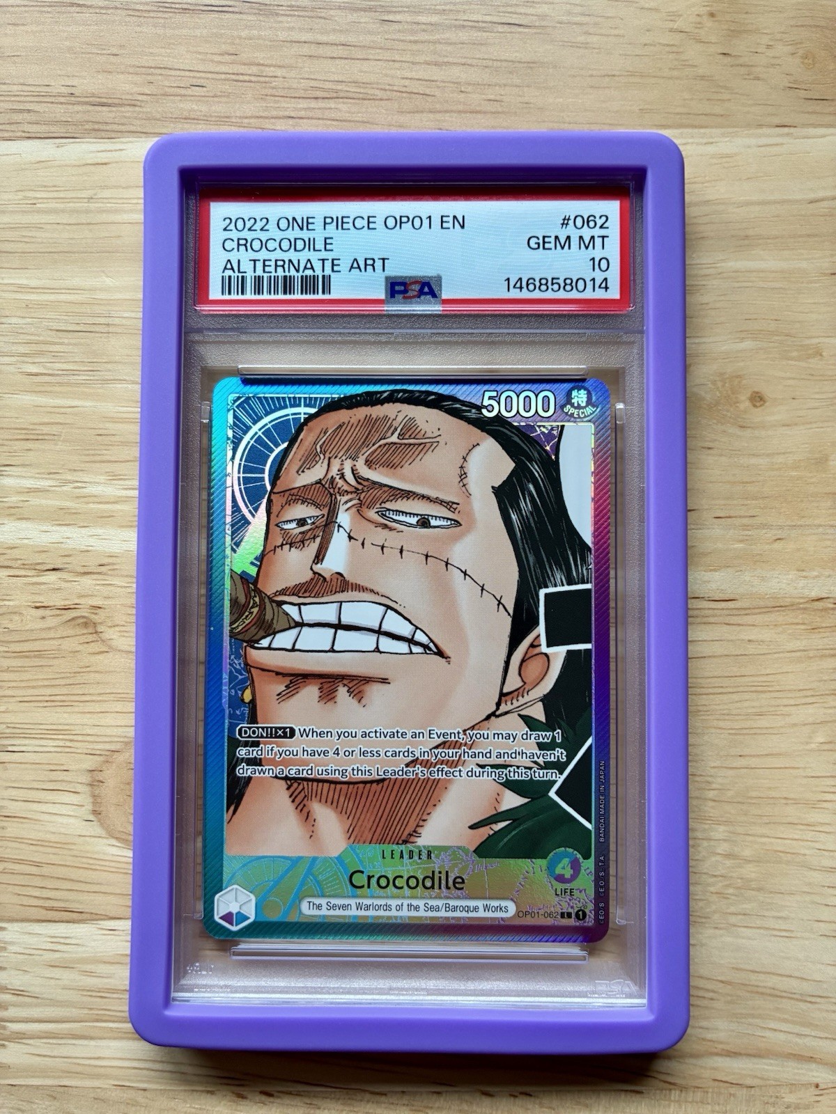 Crocodile 2022 Romance Dawn #OP01-062 Leader (Alternate Art) Price