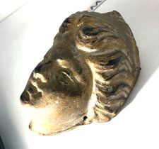 Objet ancien tête en bois femme art déco sculpture art nouveau décoration Déco