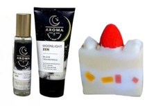 3pc Travel Aroma Moonlight ZEN BLACK CHAMOMILE CREAM  MIST Bath and Body Works