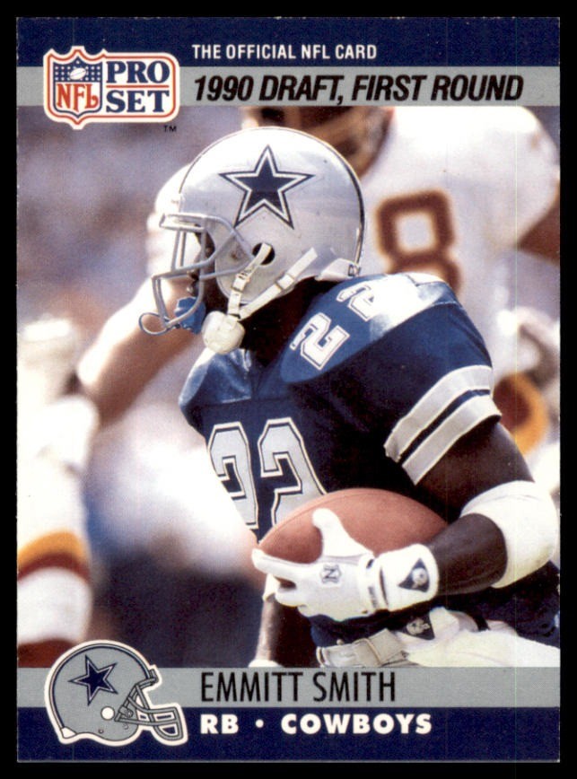 1990 Pro Set #685 Emmitt Smith RC