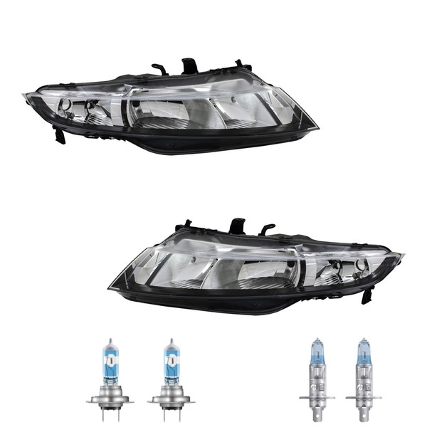 Halogen Scheinwerfer Set H1 FüR Honda Civic Viii Hatchback Inklusive Lampen-image