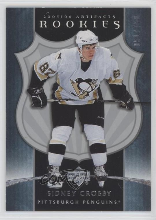 2005-06 Upper Deck Artifacts Rookies 51/750 Sidney Crosby #224 Rookie RC 0c3