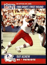 1990 Pro Set Ray Agnew Rookie New England Patriots #678
