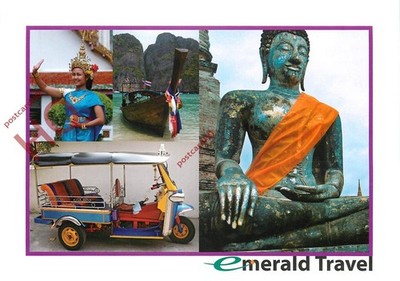 Ansichtskarte: Thailand, Smaragdreise, Tuk-Tuk
