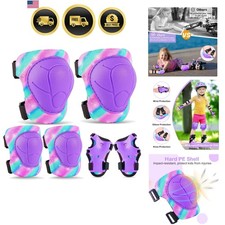 Knee Pads for Kids Protective Gear Set Adjustable Kids Knee Pads and Elbow Pa...