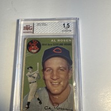 1954 Topps - Al Rosen #15 White Back