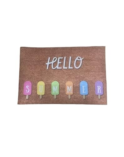 1PCS Summer Theme Door Mat, Welcome Door Mats, Indoor Outdoor Non-Slip Doormat