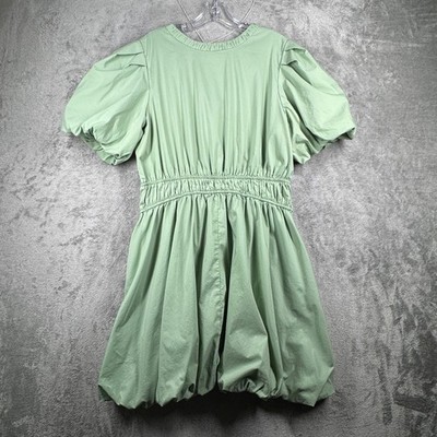 Arula Dress A XL Sage Green Bubble Puff Sleeve Smocked Waist Cottagecore  Fairy | eBay