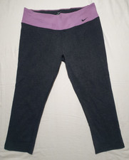 Leggings Nike Kurz Schwarz Lila Größe L