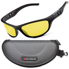 Night Vision Driving Glasses Anti Glare Polarized Yellow Sunglasses