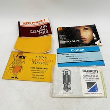 Canon Kodak Tamron Cleaning Tissue Ephemera