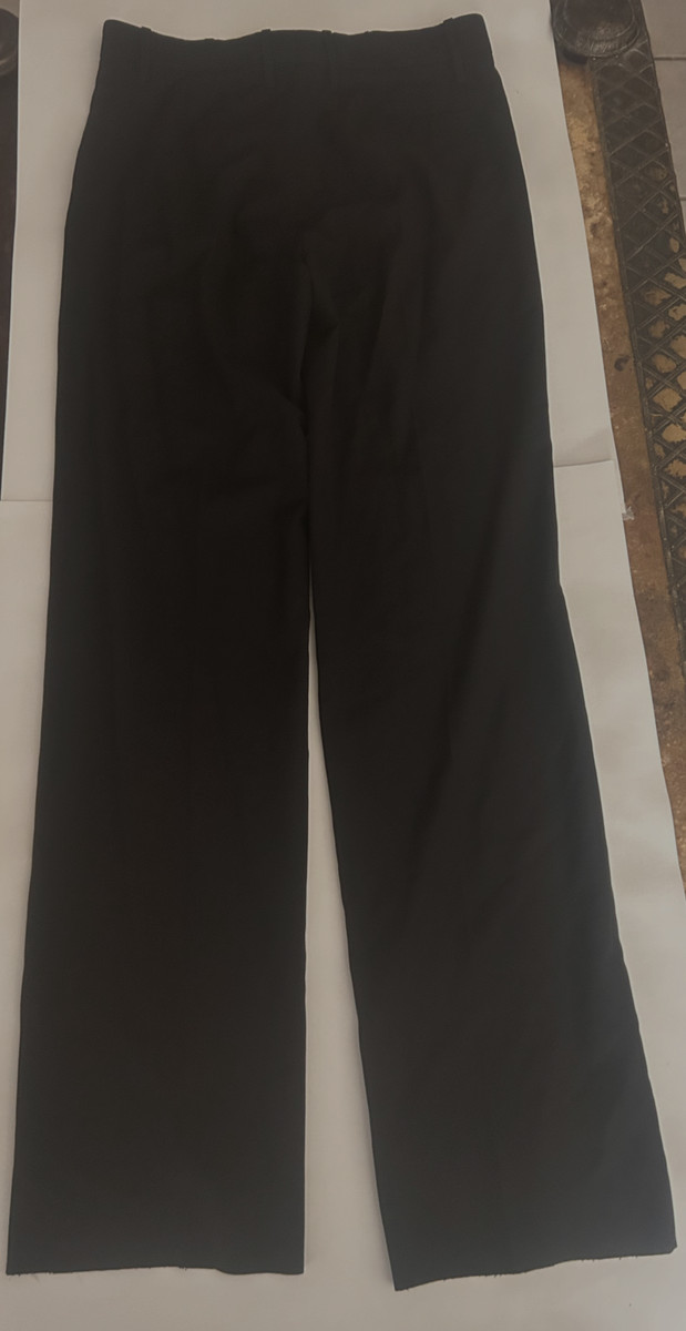 GUCCI Black Uniform Pants Straight Leg Unhemmed Flat Front Size 40 (EURO) NWT View 4