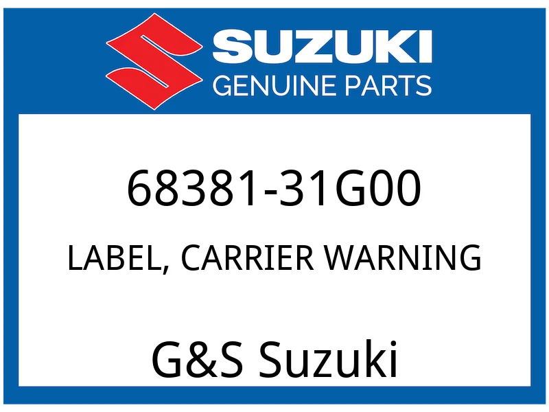 LABEL, CARRIER WARNING | FRONT