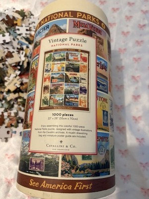 Cavallini & Co - 1000 Piece Puzzle - National Parks 2