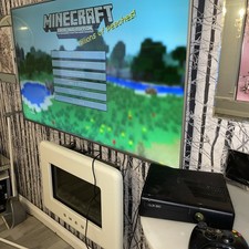 Microsoft Xbox 360 S/Slim Console Nera 1 Controller, Alimentatore HDMI e Gioco 