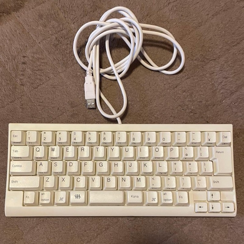 PFU HHKB Lite2 for Mac White Mechanical Keyboard USB Japanese Layout
