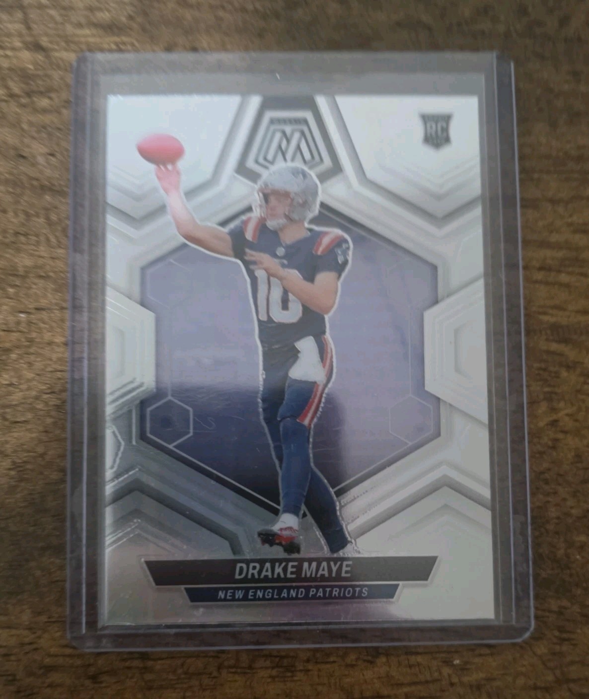 2024 Panini Mosaic Silver Prizm RC Drake Maye Rookie Holo #303 Patriots