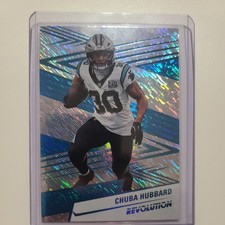 2025 Panini Revolution - Chuba Hubbard #33 Blue Storm Panthers Color Match