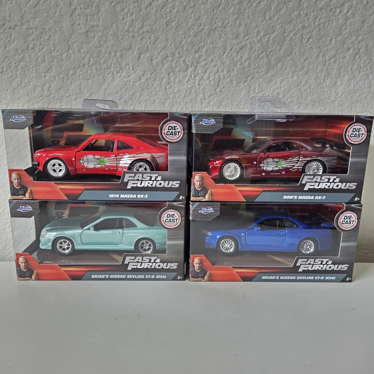 Jada Toys 2026 1/32 Scale 25 Years of Fast & Furious complete set