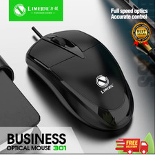 Wired USB Optical Mouse - Ergonomic Business Mouse for Laptop, PC, Office ...