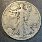 1943-S Walking Liberty Half Dollar (Circulated) - (#1059) Very Fine Condition