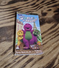 Barney What a World Share! VHS Movie Classic Collection Video Tested 1998