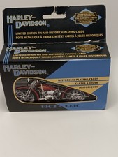 Vintage Harley-Davidson Limited Edition Tin & Historical  2 Playing Card Decks