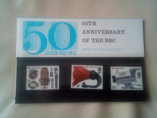 DD......GB.RESENTATION PACK. 50th ANNIV. OF THE BBC 1972. PRIVATE ISSUE TO STAFF