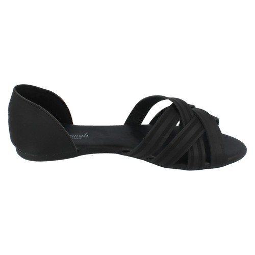 SALE flache Damenschuhe F0R0059 offene Zehenpartie Sandalen von Savannah Collection JETZT 2,99 £ - Bild 5 von 27