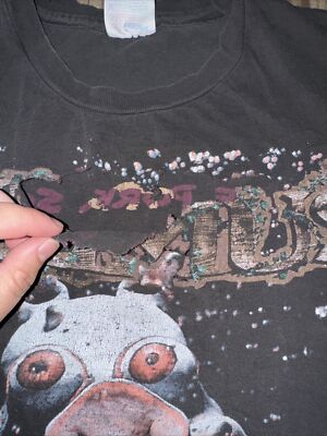 Primus Vintage T Shirt 1993 Pork Soda Tour Cities Liquid Pig XL