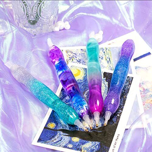 Diamond Painting Pen, Diamond Art Pen, Diamond Art Painting Clear Purple&Blue - Picture 5 of 6