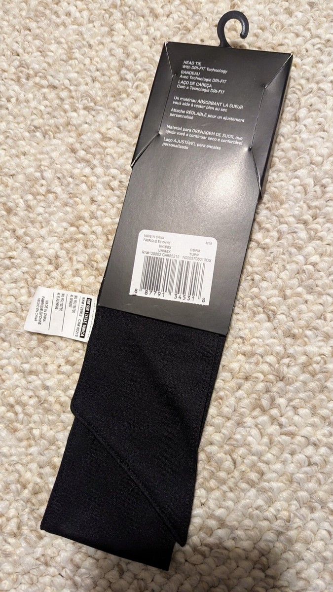 Nike ヘッドタイ　ホワイトxオレンジ　フェデラー ナダル New NWT NIKE Dri-Fit 2.0 Head Tie Black Federer Rafa Nadal