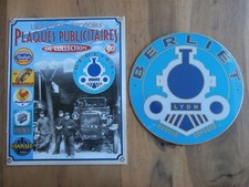 PLAQUE METAL PUBLICITAIRE / BERLIET / + Fascicule