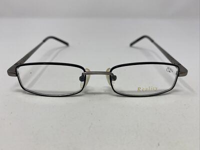 Reality Eyeglasses Frame 3706 BLACK 44-14-125 Black/Gunmetal Full Rim AT23