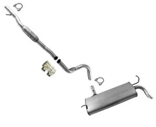 Exhaust Middle Resonator & Muffler For 2012-2017 Jeep Wrangler 3.6L 4 Doors