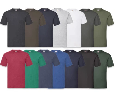 5er/10er FRUIT OF THE LOOM T SHIRT SETS M L XL XXL HERREN T SHIRTS VALUEWEIGHT - Bild 1 von 2
