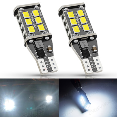 CHUSYYRAY LED Reverse Back Up Light Bulb 921 912 W16W T15 906 916 Super White 6K