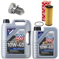 MotoröL Filter Set MOS2 10W-40 Liqui Moly 6 Liter + Schraube FüR Skoda Superb I