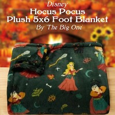 "The Big One" Disney Hocus Pocus Oversized Fall Halloween Plush Throw 5ft x 6ft