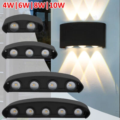 ROYANA Lámpara de Pared LED Interior Exterior Lámpara de Pared Pasillo Foco Luz Up Down 4W-10W Moderno